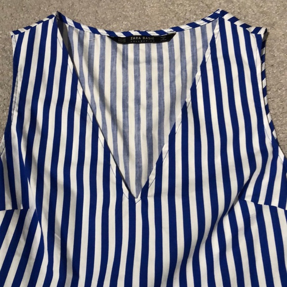 ✨BRAND NEW✨ Zara striped peplum top - Picture 4 of 5